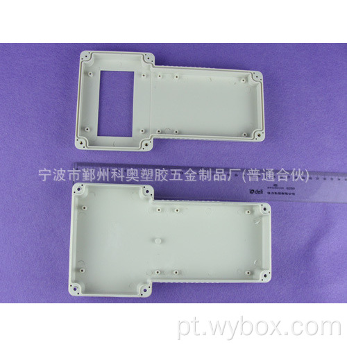 Caixa de metal eletrônica de plástico de mão ABS caixa de fio de caixa de plástico articulada com dobradiça PHH060 com tamanho 238X128X52mm